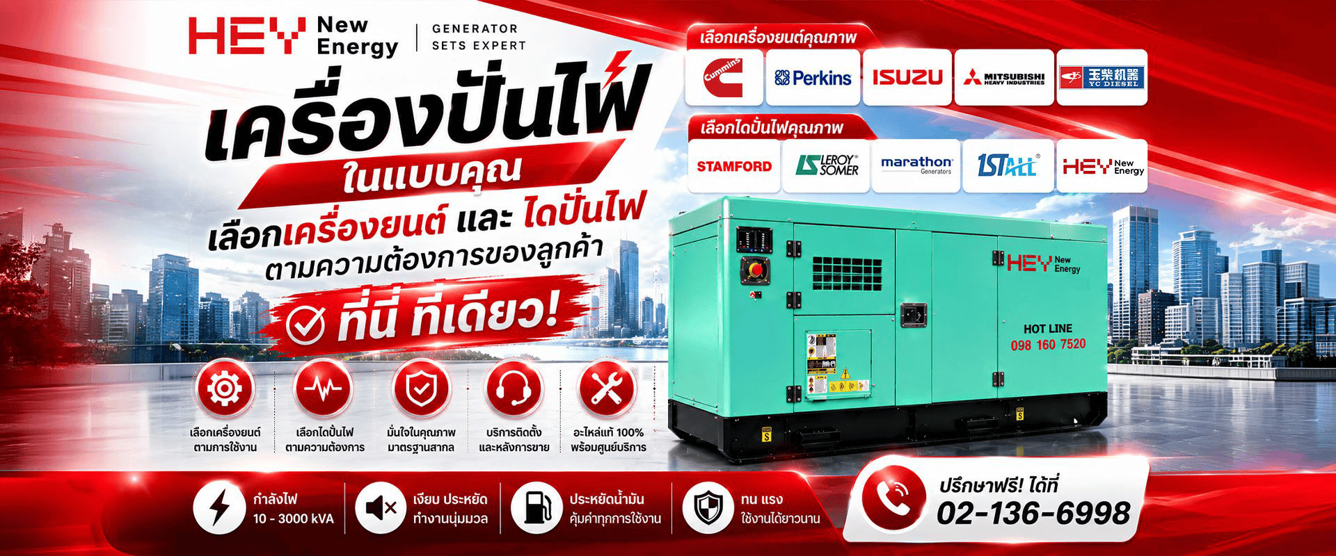 เครื่องปั่นไฟ HEY New Energy สไลด์ 3
